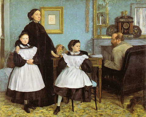 reproductie La famille Bellelli van Edgar Degas